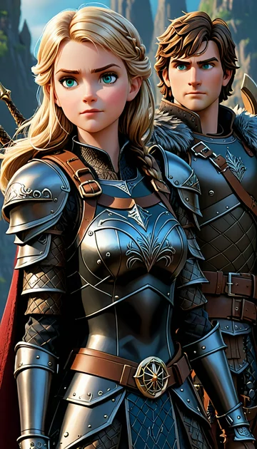 Hiccup Haddock and Astrid Hofferson