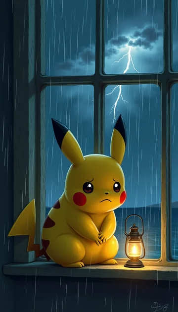 cover of Comfort Pikachu in Lighthouse