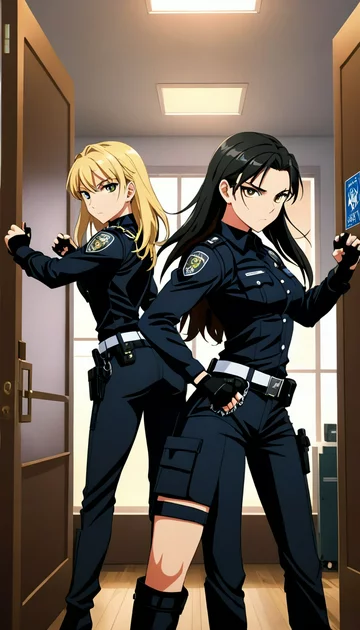 cover of Busted by Hot Cop Sisters