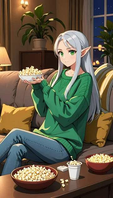 cover of Movie Night with an Elf Mage