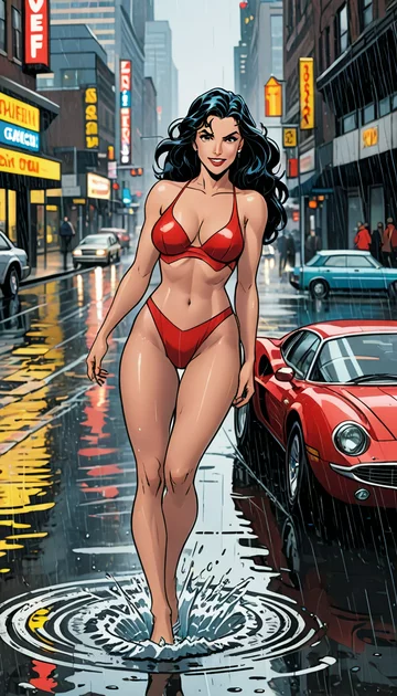 cover of Lois Lane DCAU Red Bikini Very Black Hair