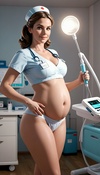 Pregnant Nurse Enema