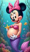 Minnie Mouse as a mermaid