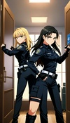 Busted by Hot Cop Sisters