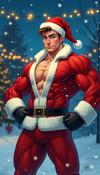 Santa's Pecs Contest