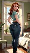 Helping Lois Fit Tight Jeans