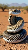 Snake Hunts Colorful Bird