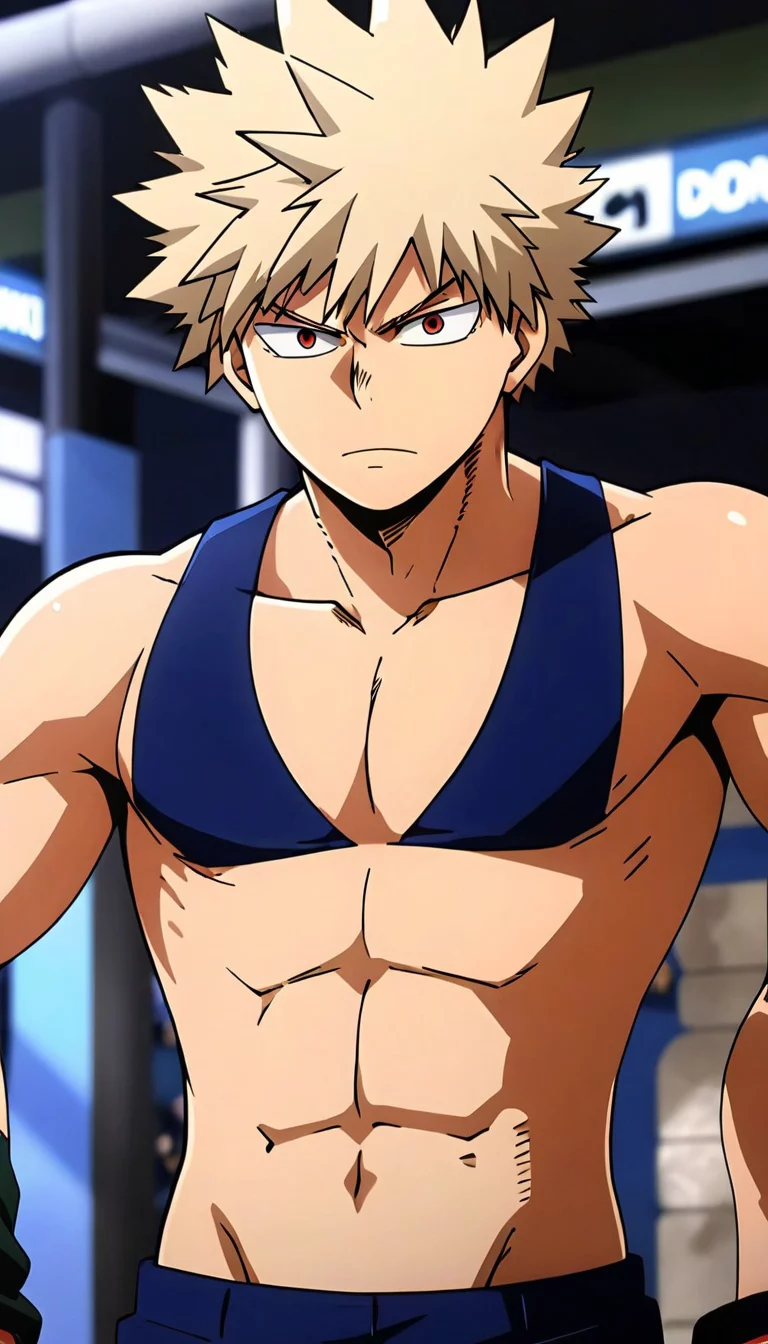 Museland-Gym Showdown with Bakugo-CrazyGay-MyHeroAcademia