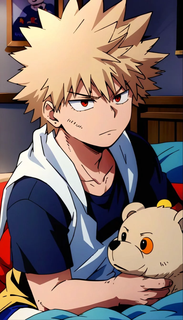 Museland-Cuddle War: Bakugo vs. Plushie-PossessiveBoyfriend-MyHeroAcademia