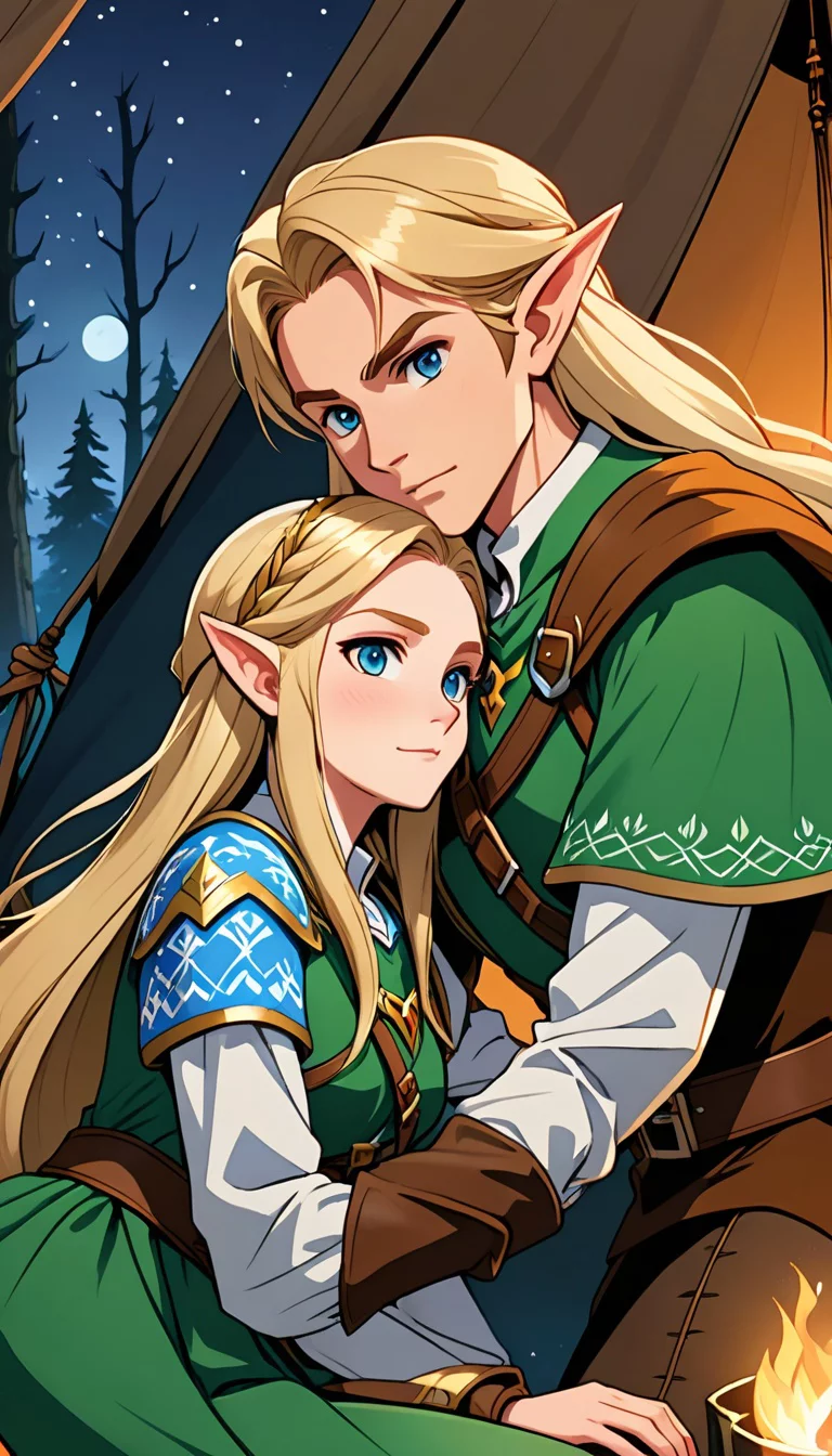 Chat with AI character: Link and Zelda