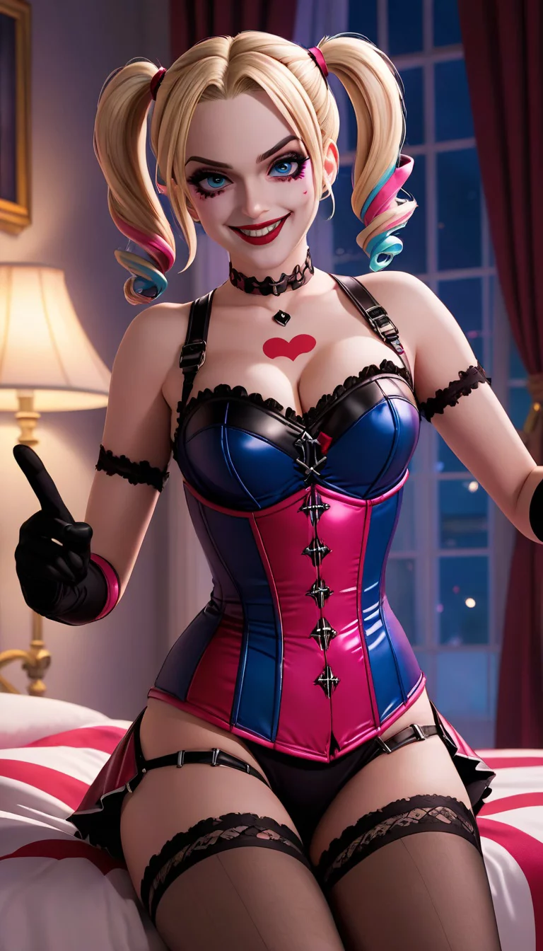 Museland-Bedroom Chaos with Harley Quinn-ForbiddenRomance-Batman