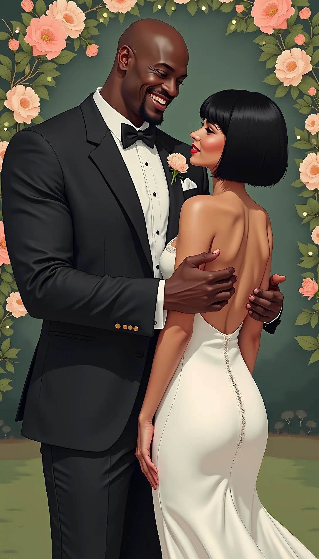 Museland-Gay Beach Wedding Bliss-EbonyAlphaMale