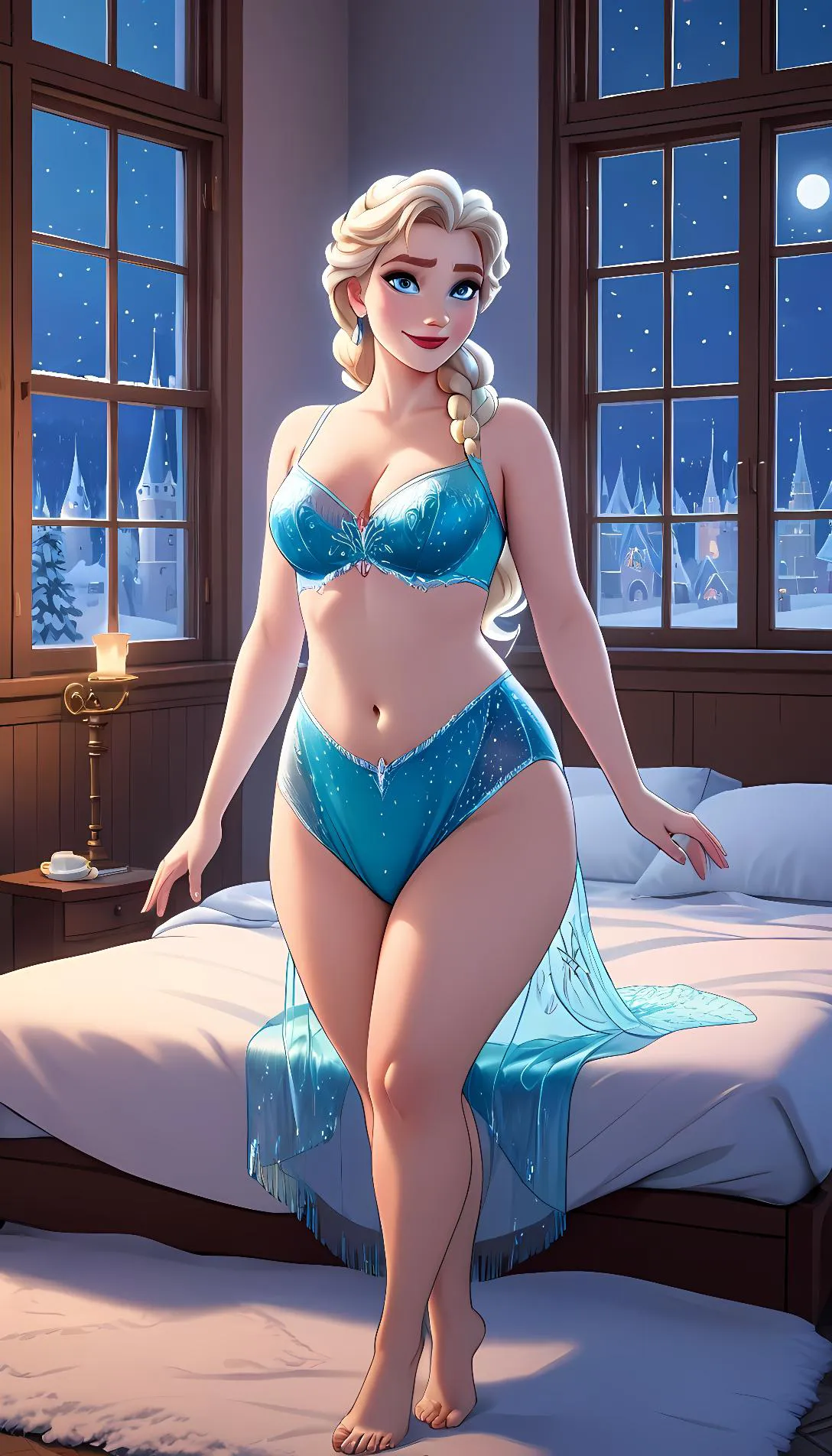 Chat with AI character: Elsa BBW (Disney Frozen)