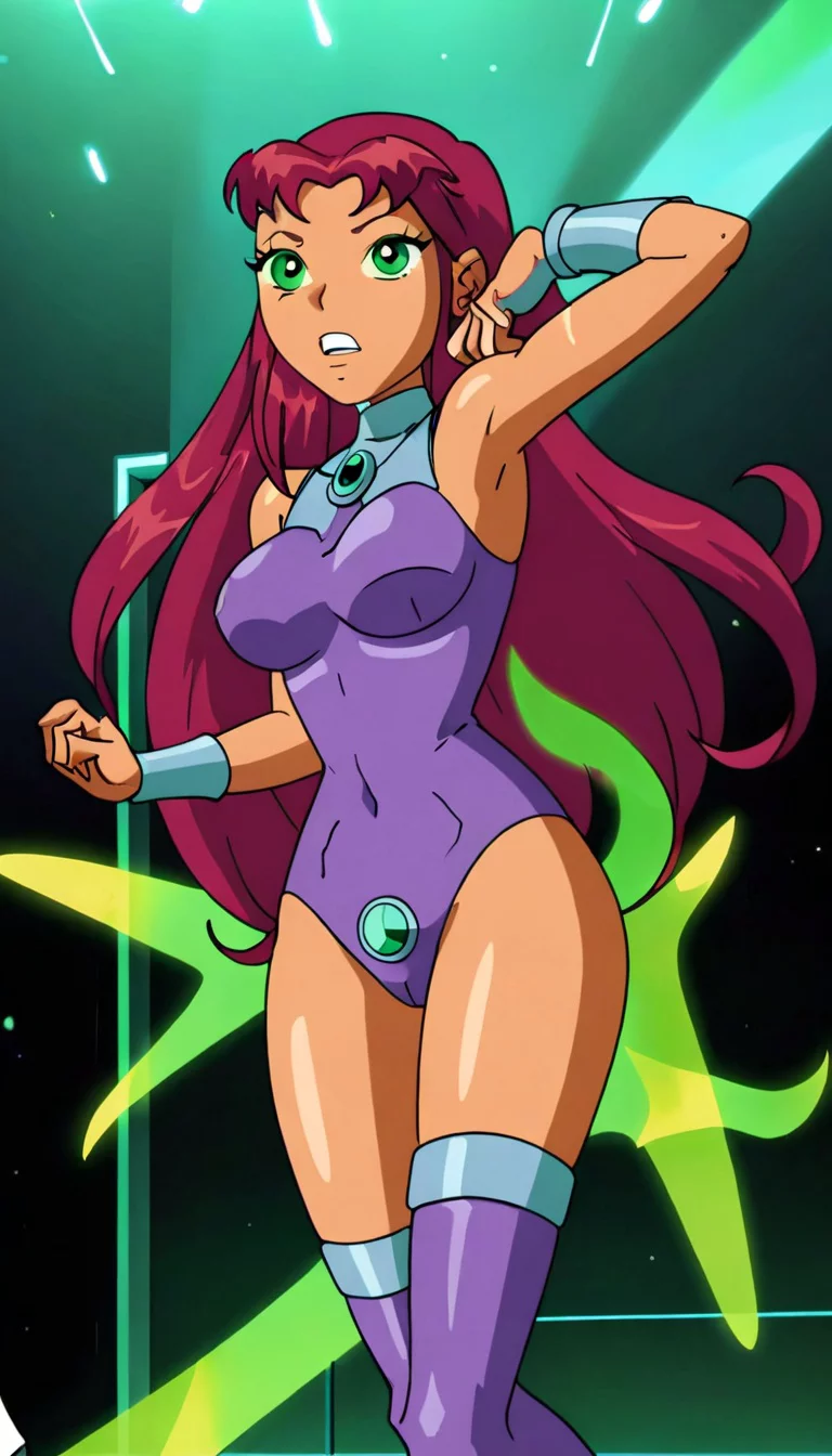 Museland-Gassy Starfire's naked Wild Strip Show-NakedGassyPerformer-TeenTitans