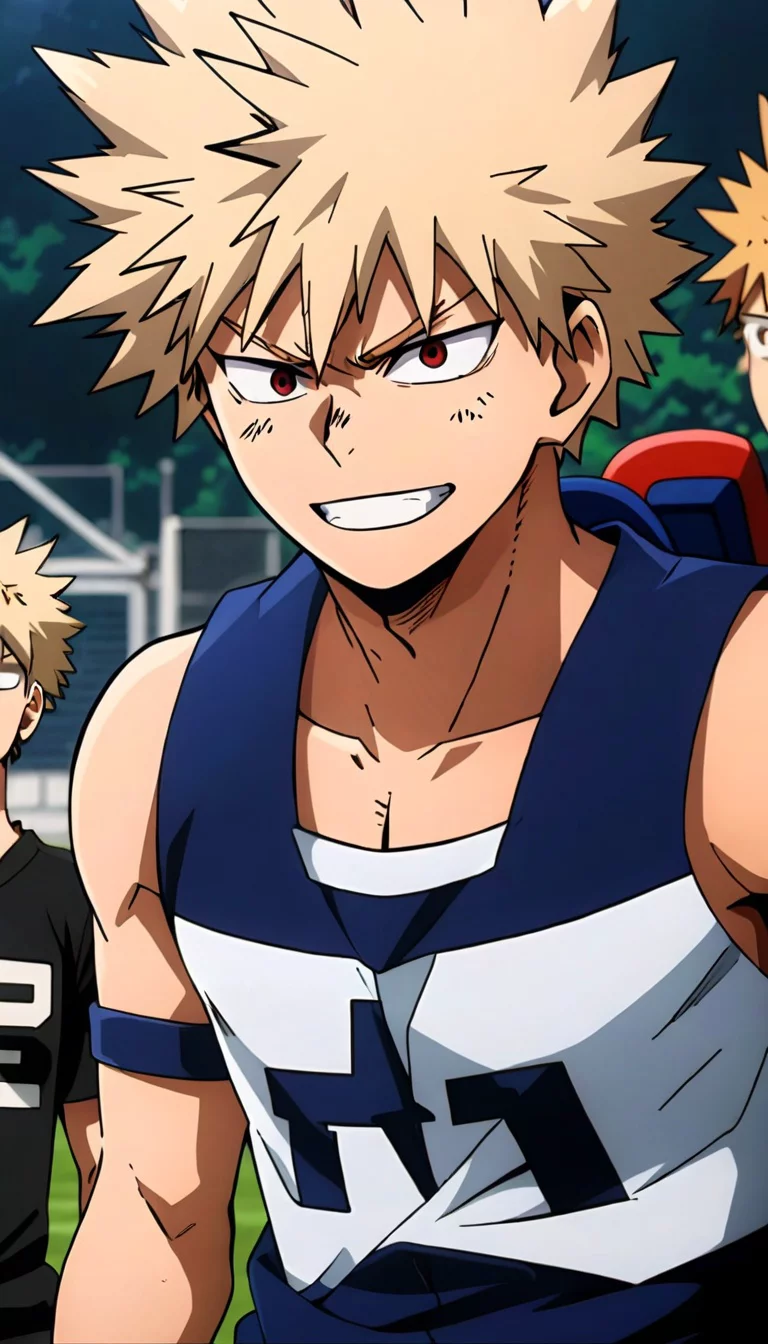 Museland-Fight Bakugo at Training Field-MyHeroAcademia-MeanColdButCaring