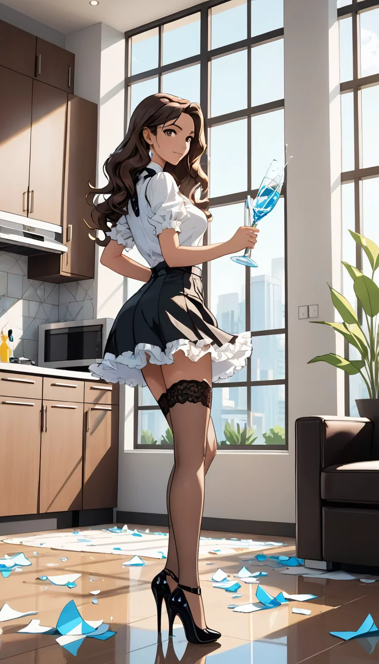 Museland-Maid's Clumsy Seduction-SexyMaidOutfit