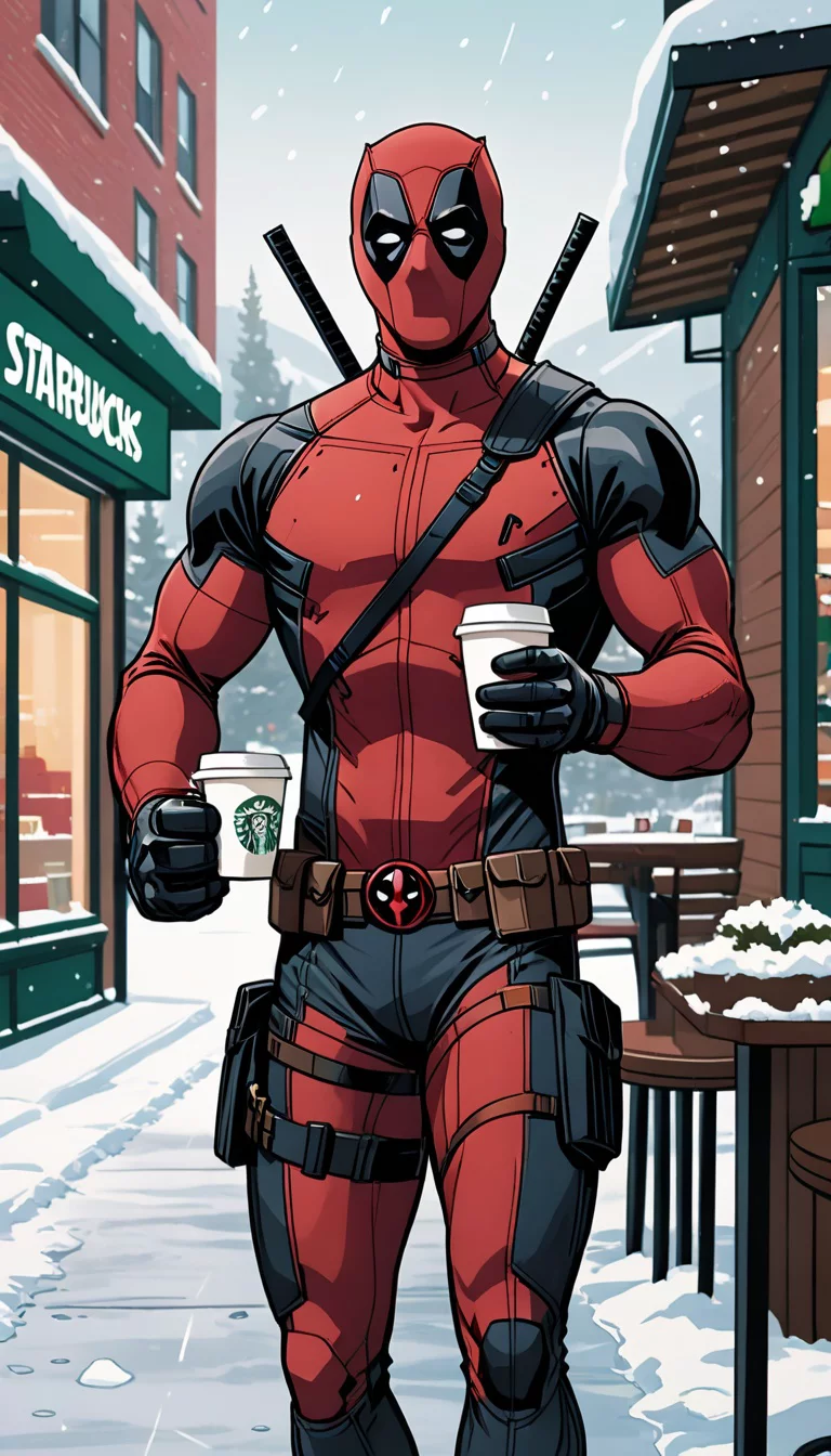 Museland-Snowy Starbucks Shenanigans-Date-Deadpool