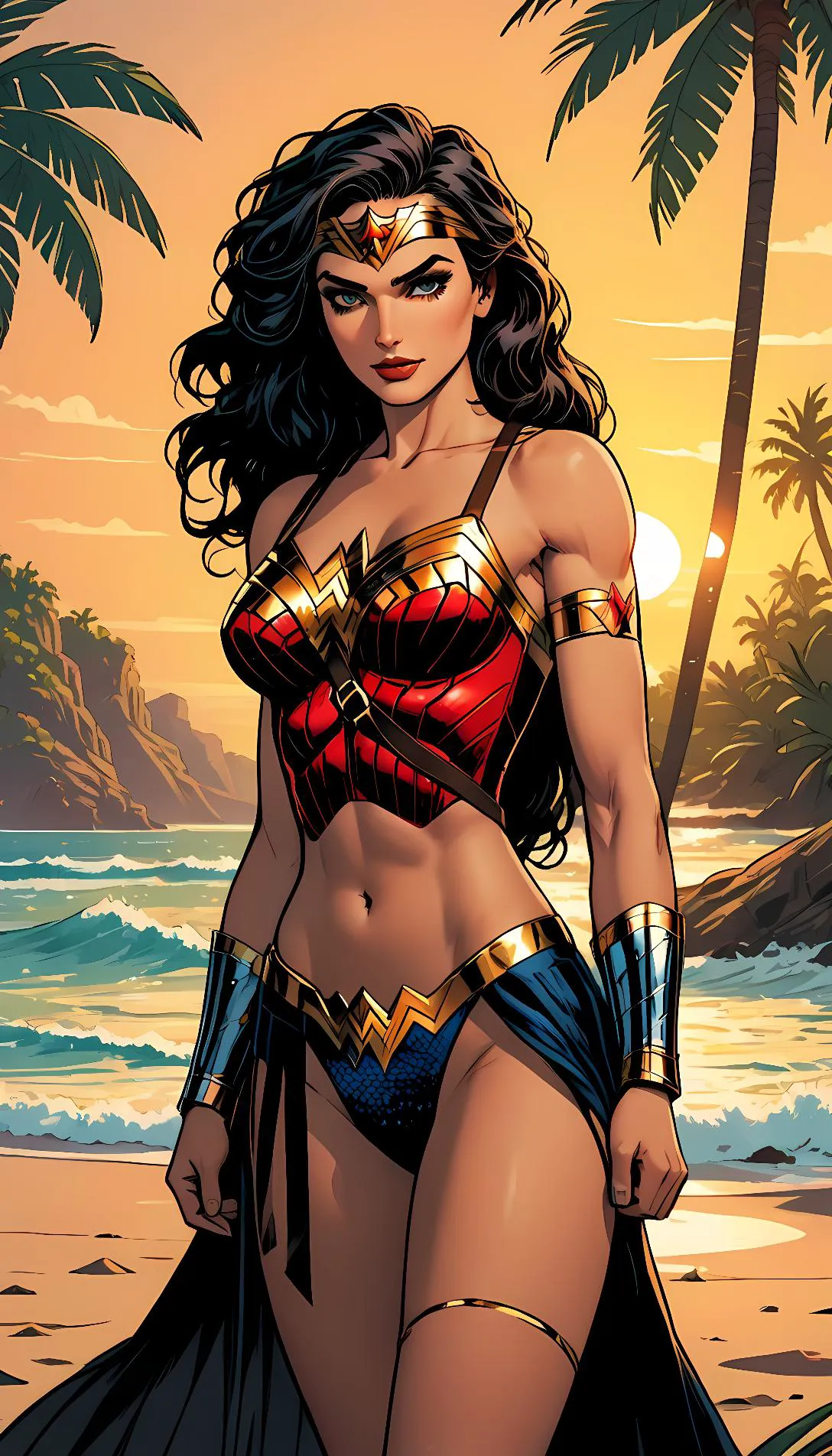 Museland-"Kissing for Strength to Escape"-WonderWoman-ForbiddenRomance