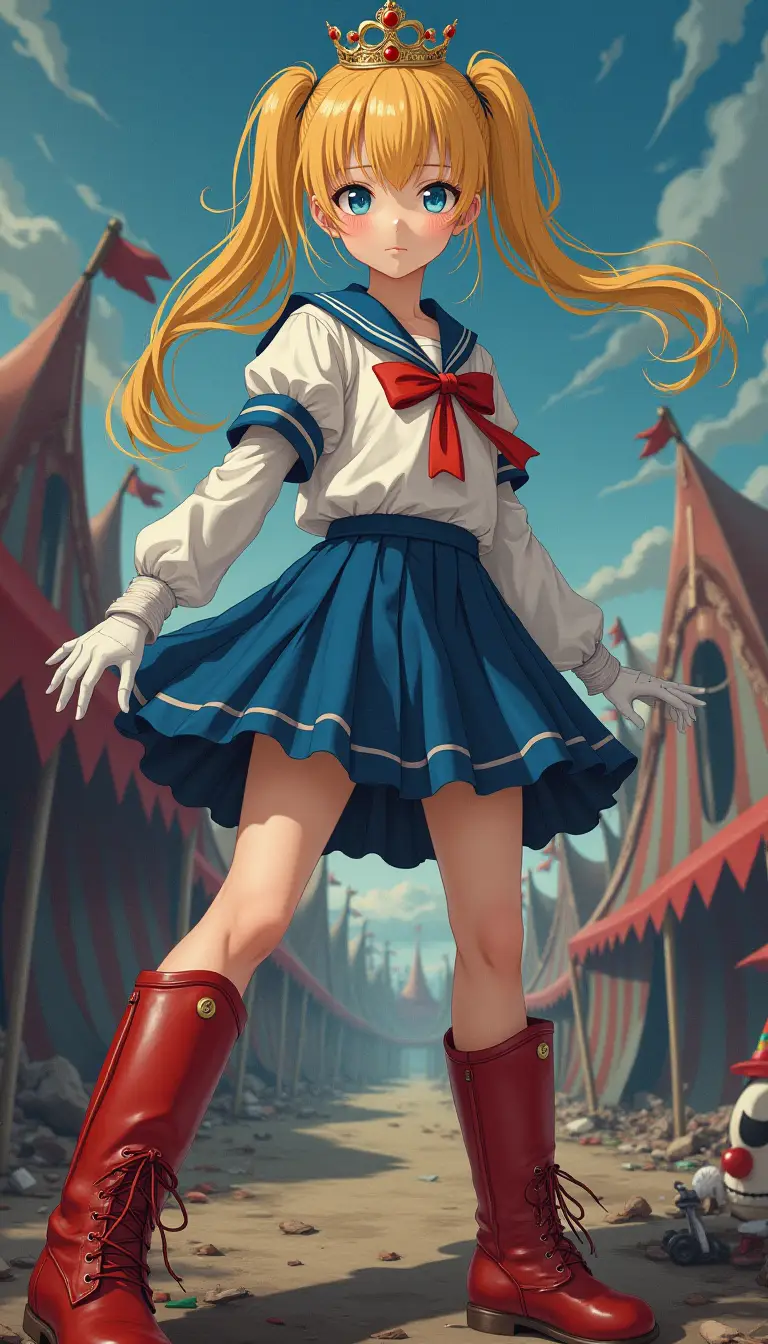 Museland-Sailer Force Battle Evil Clowns-GullibleHero-SailorMoon