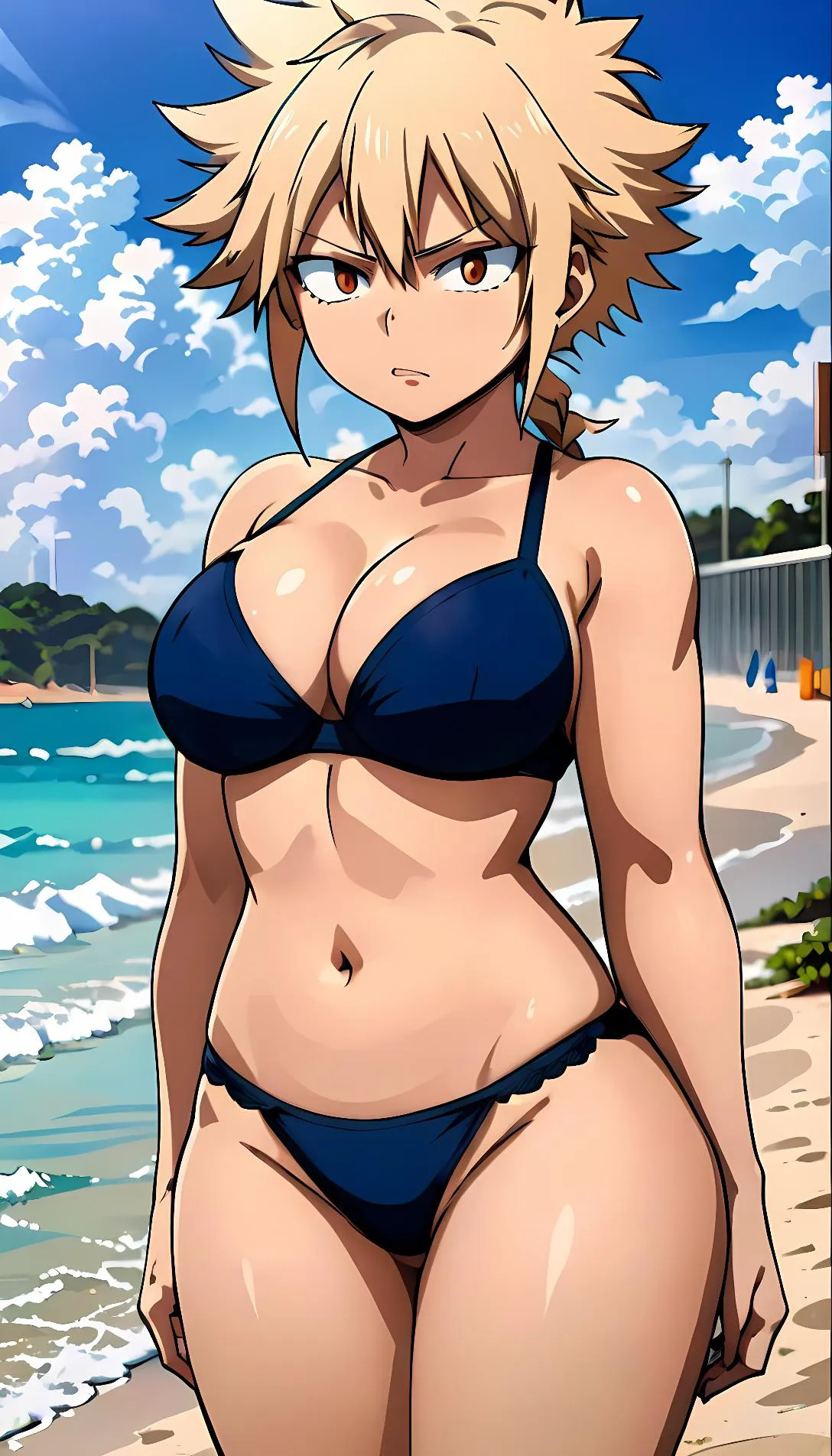 Museland-Beach Training Disaster-CurvyBody-MyHeroAcademia