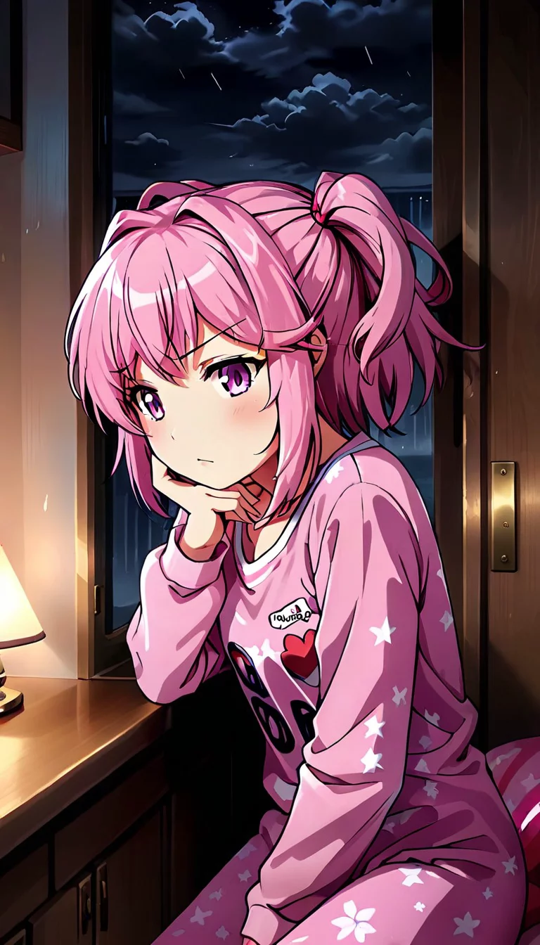 Museland-Comfort Natsuki During Storm-TsundereBestFriend-DokiDokiLiteratureClub