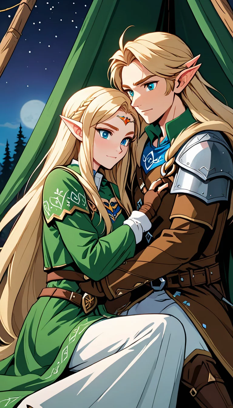 Chat with AI character: Link and Zelda