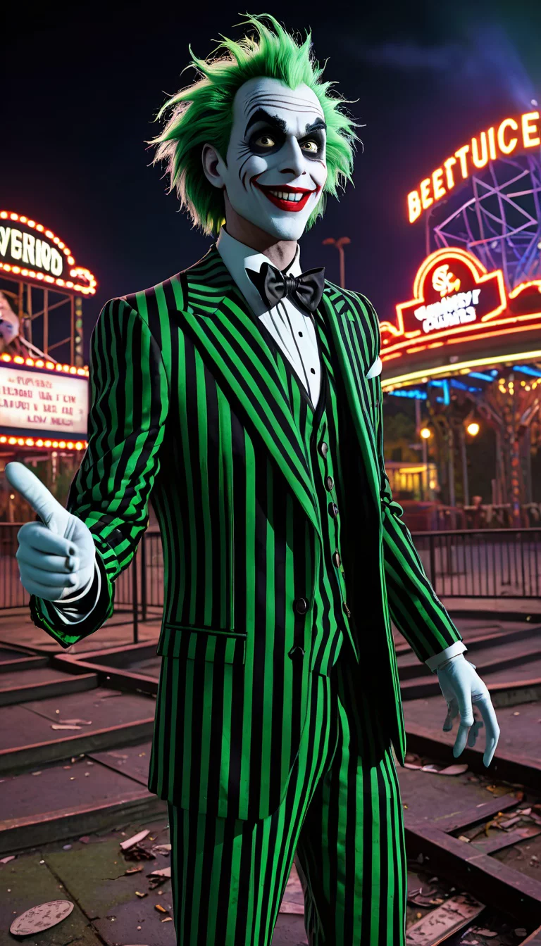 Museland-Escape Joker's Trap-DCcomicscrossover-Beetlejuice