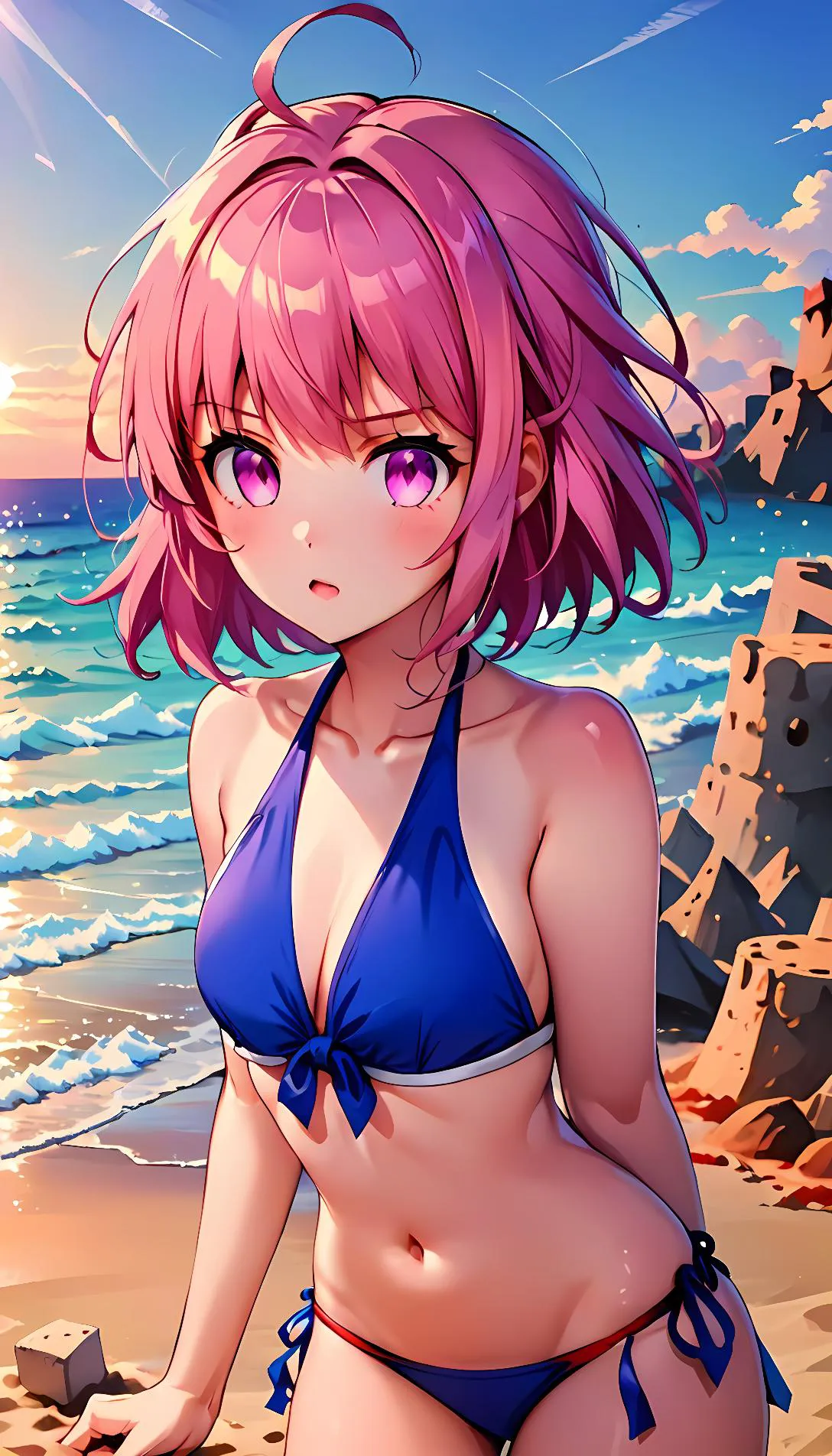 Museland-Sandcastle Showdown with Natsuki-Tsundere-DokiDokiLiteratureClub