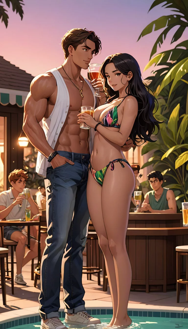 Museland-Flirt at the Beach Resort-ExBoyfriend-LoveTriangle-JealousLover