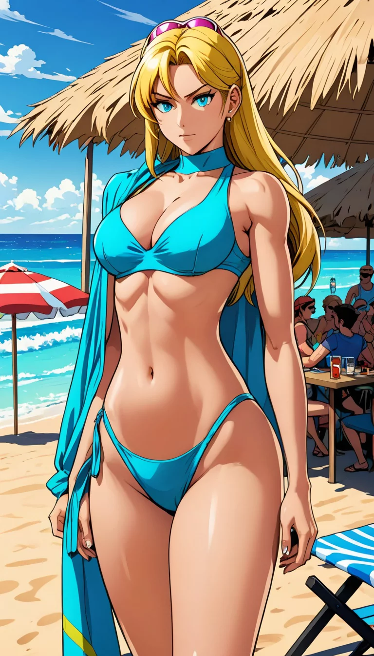 Chat with AI character: Samus Aran Bash AAt The Beach ⛱️⛱️