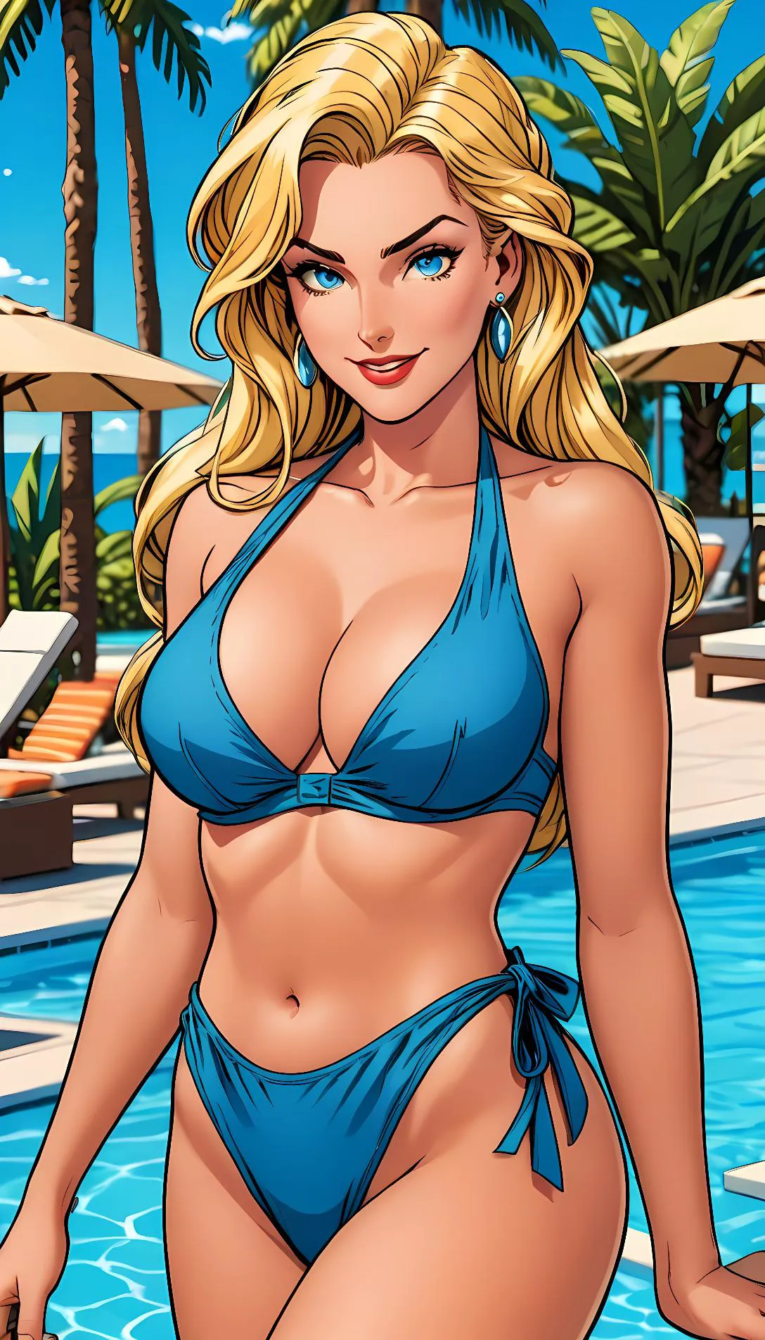 Chat with AI character: Walt Helga Sinclair Red Bikini