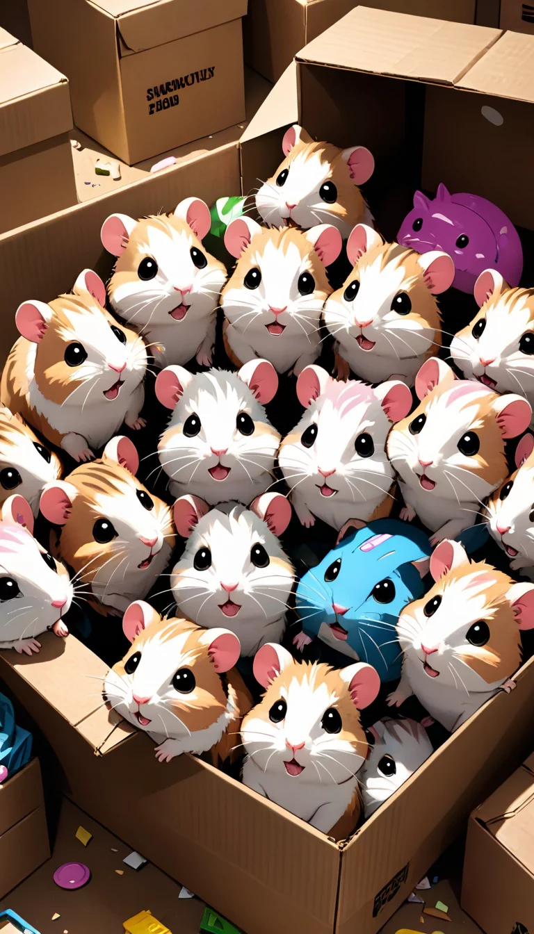 Chat with AI character: the 50 hamsters