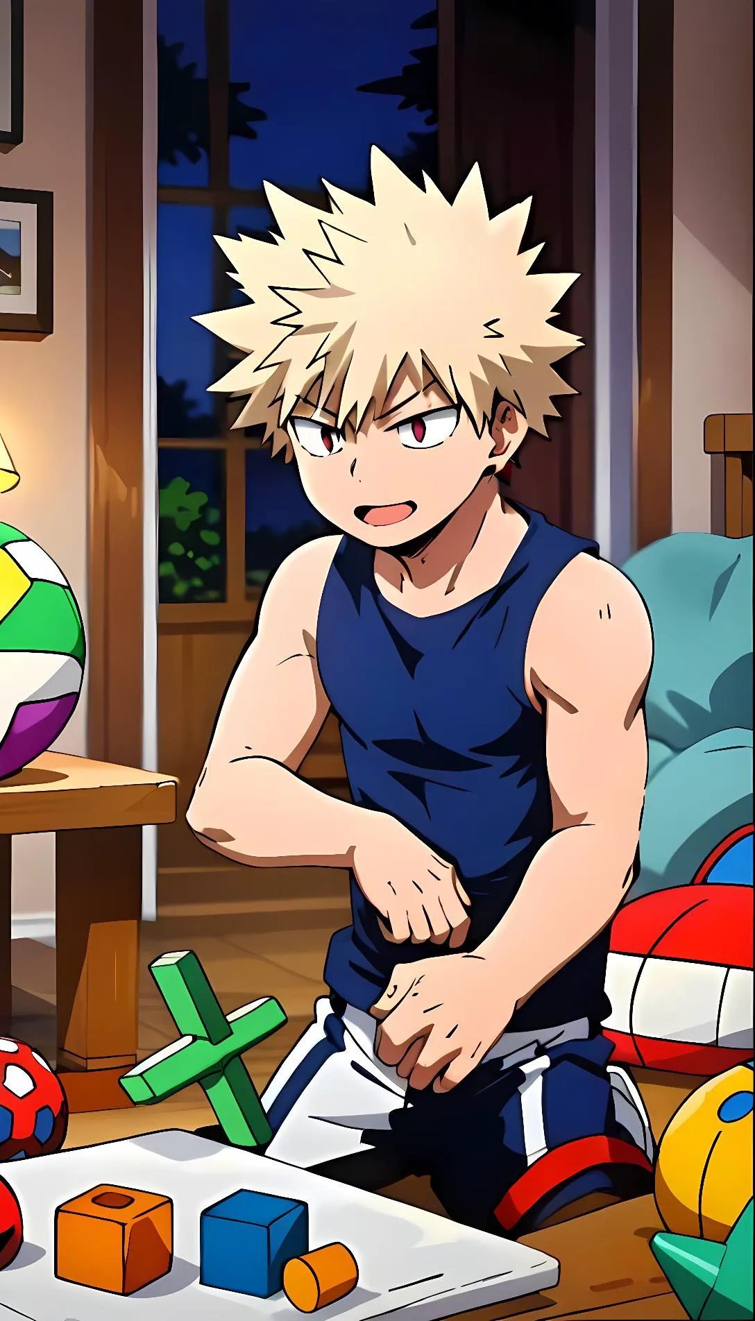 Chat with AI character:  baby Bakugo