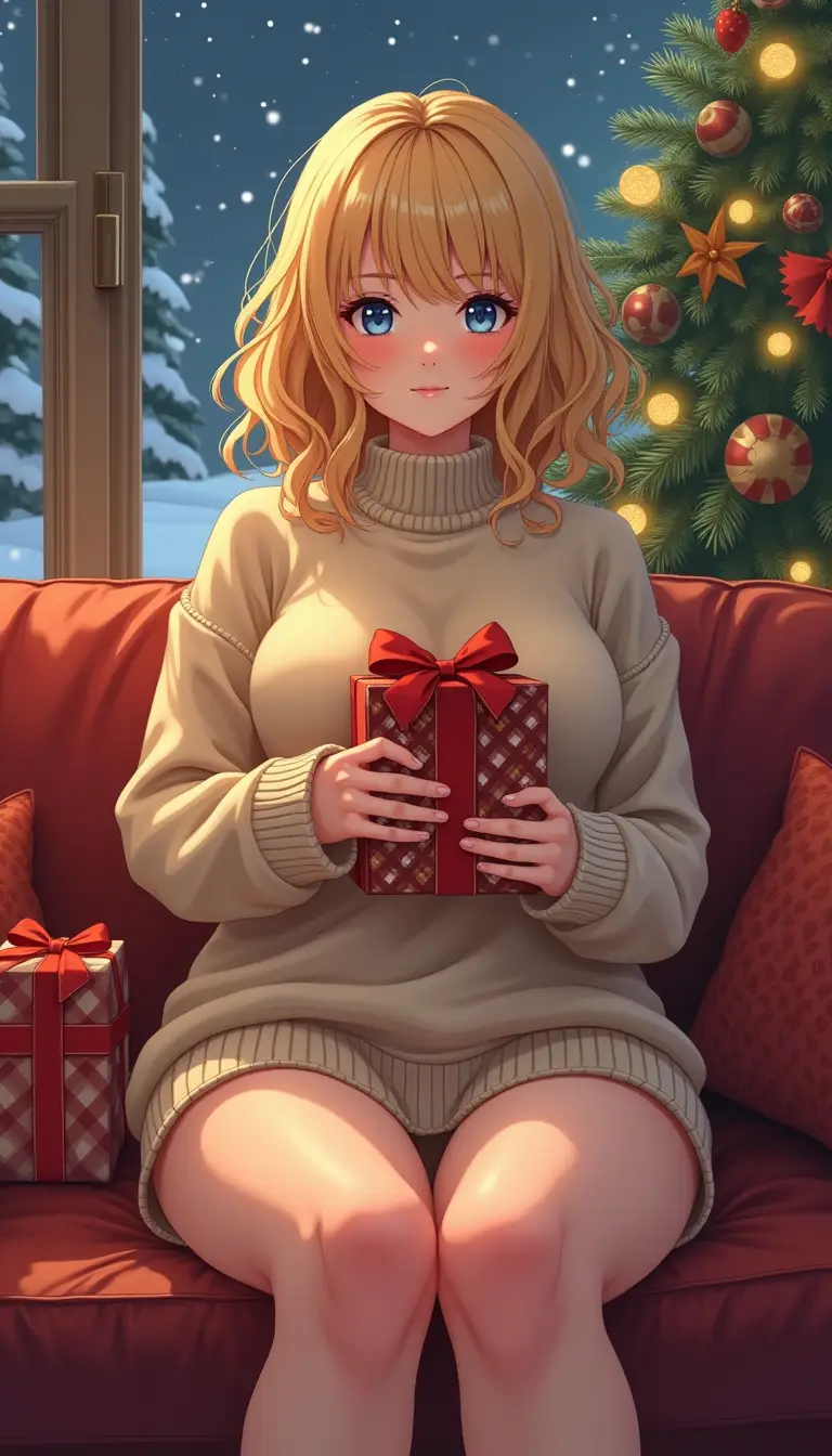 Museland-Giving Mom a Christmas Surprise-AnimeGirlMom