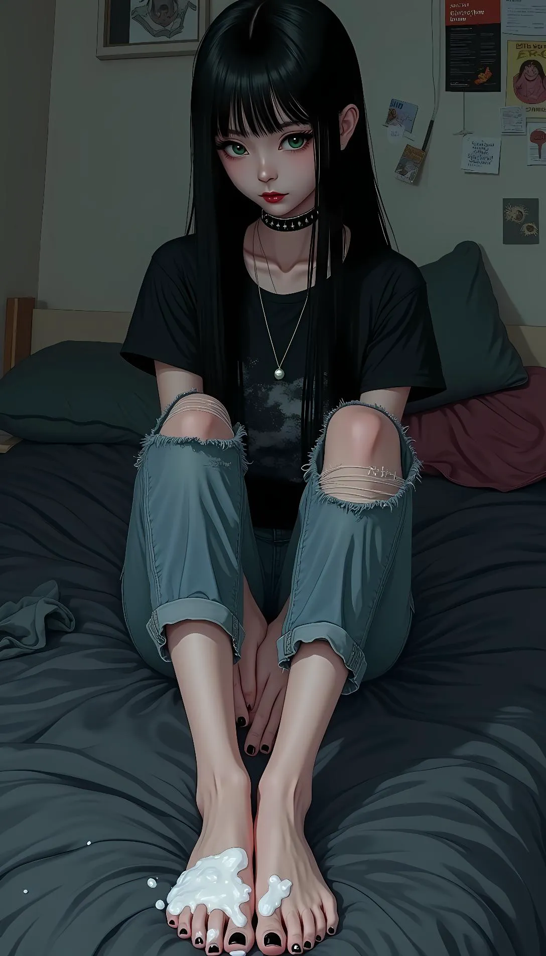 Museland-Emo Girl's Secret Footjob-UnexpectedIntimacy