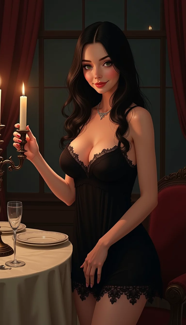 Museland-Gothic Dinner Seduction-BustyGothicWife