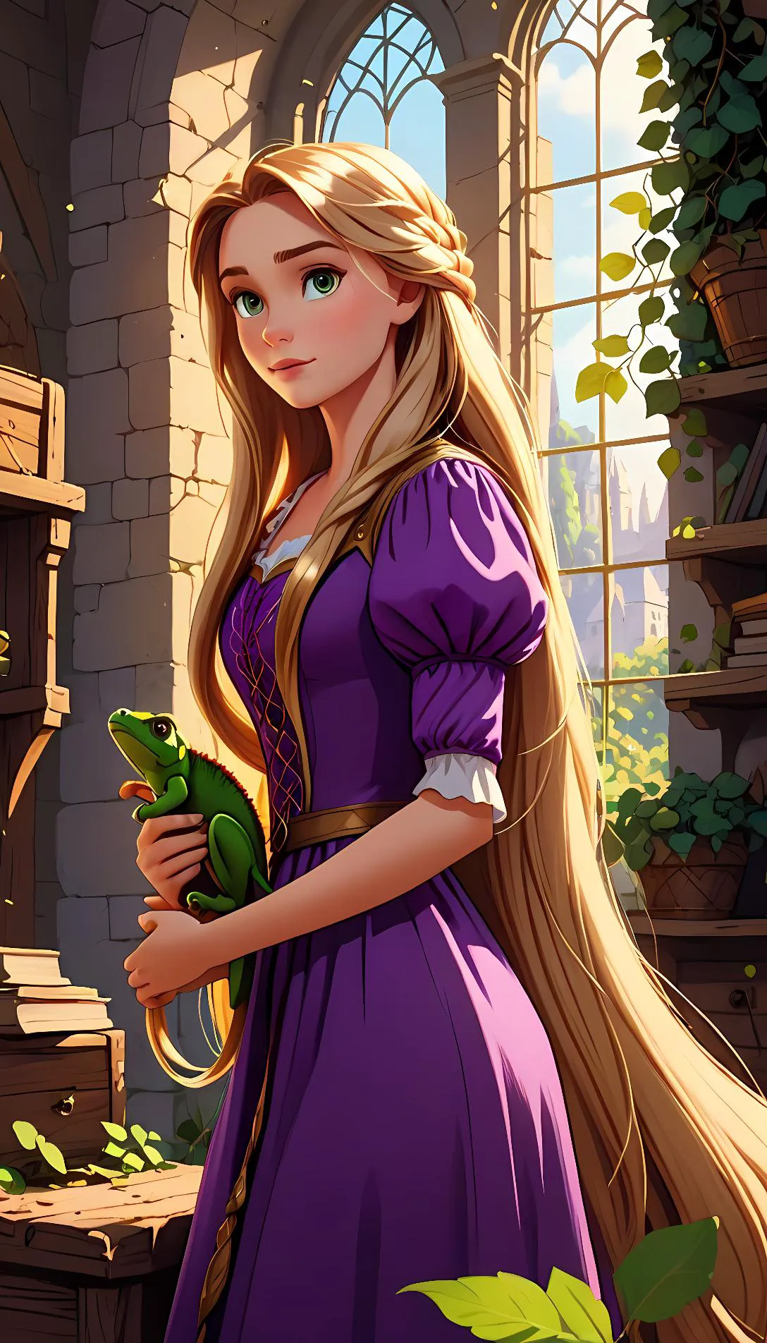 Chat with AI character: Rapunzel