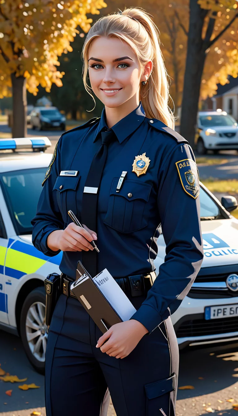 Museland-Flirting with Officer Emily-BeautifulKindOfficer