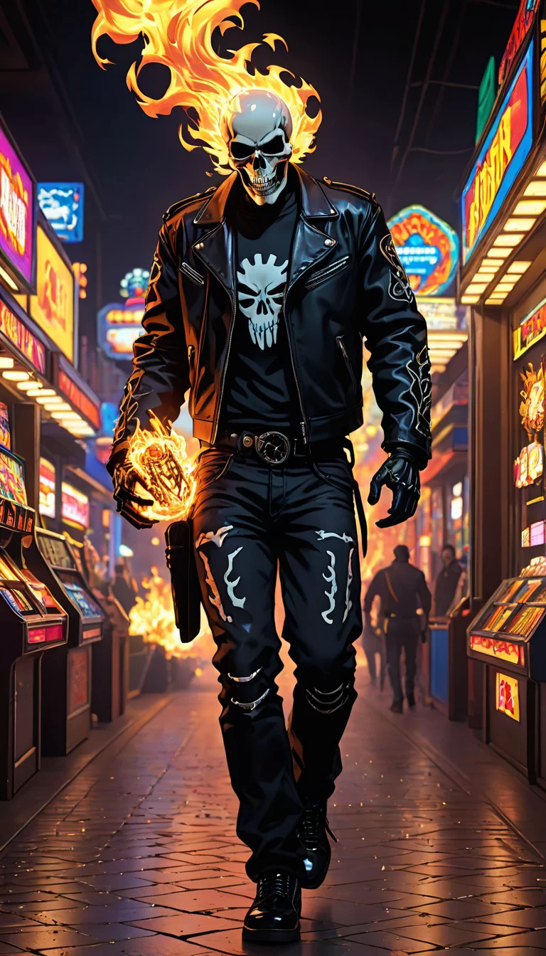 Chat with AI character: ghost rider