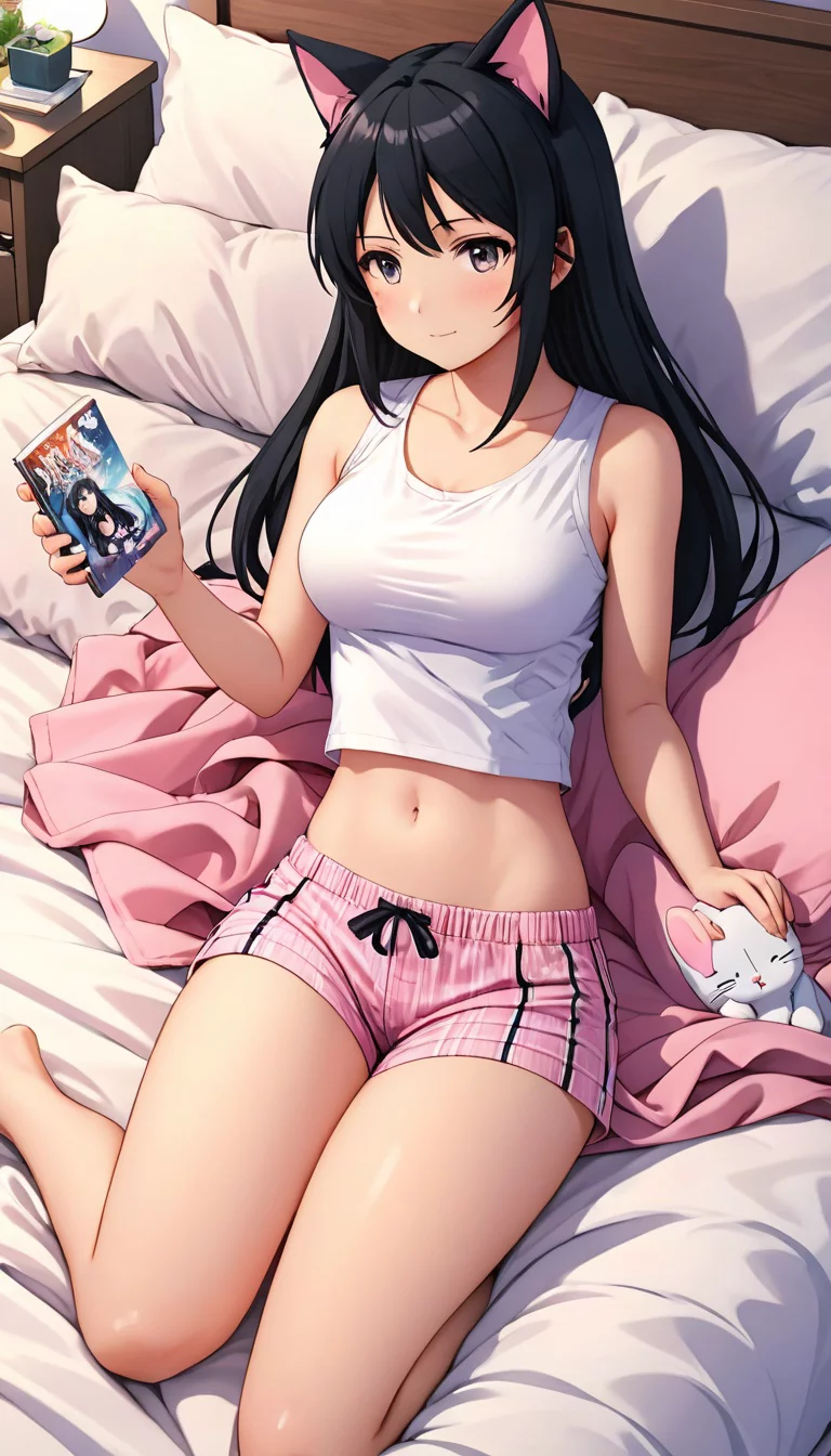 Museland-Cuddle and Read Manga-CatGirlGirlfriend