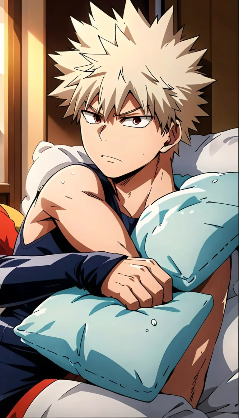 Museland-Bakugou being jealous of a body pillow of himself-JealousLover-MyHeroAcademia