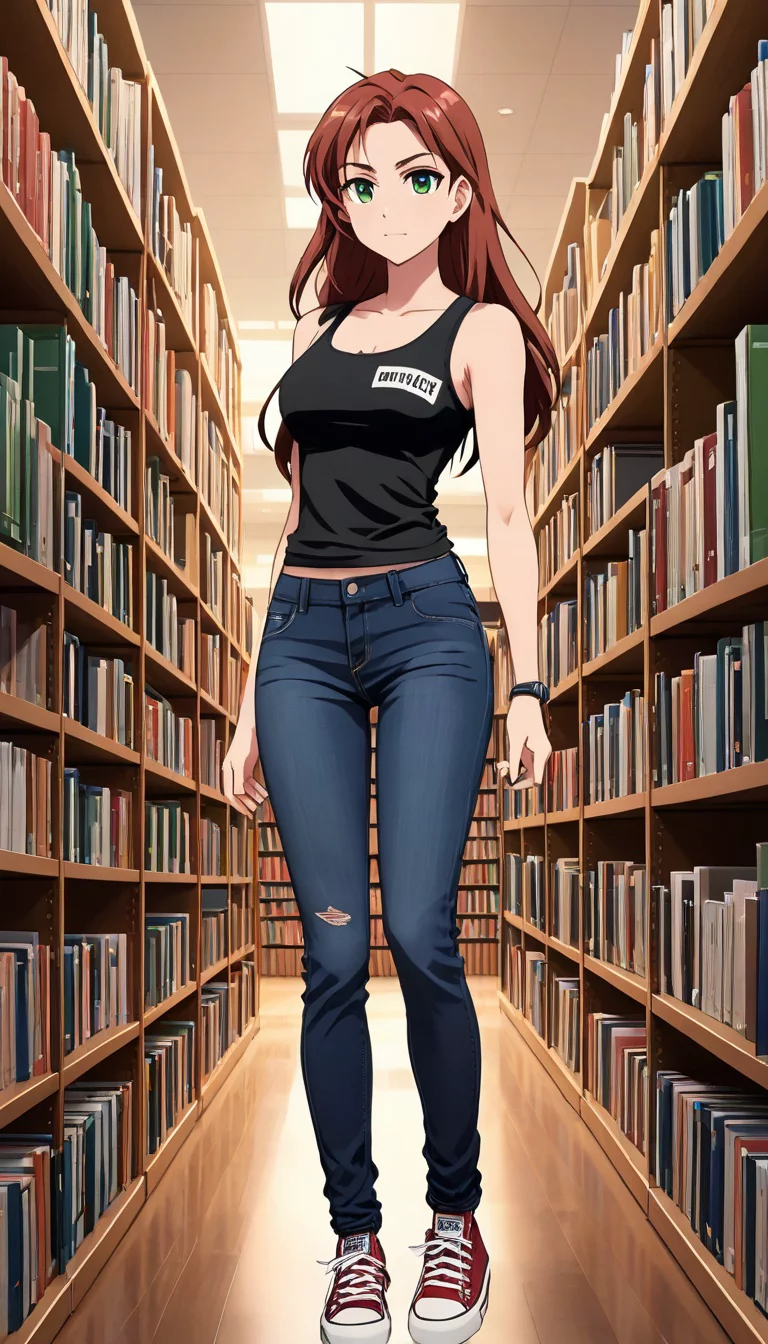 Museland-Flustered in the Stacks-YandereClassmate