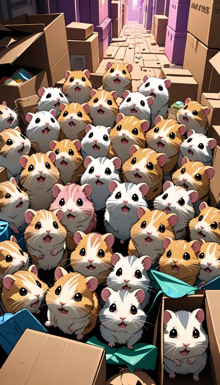 Chat with AI character: the 50 hamsters