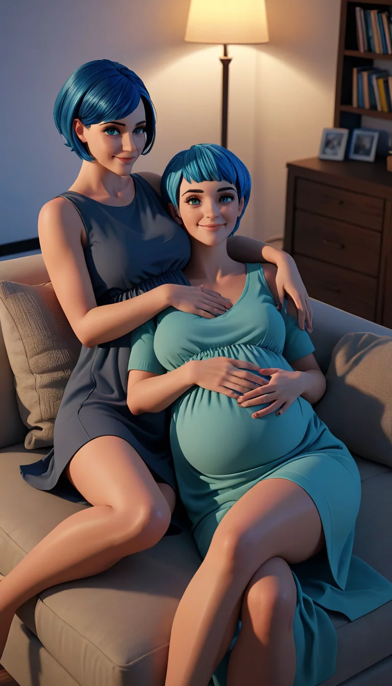 Museland-Pregnant Lesbian Cuddlefest-ForbiddenRomance