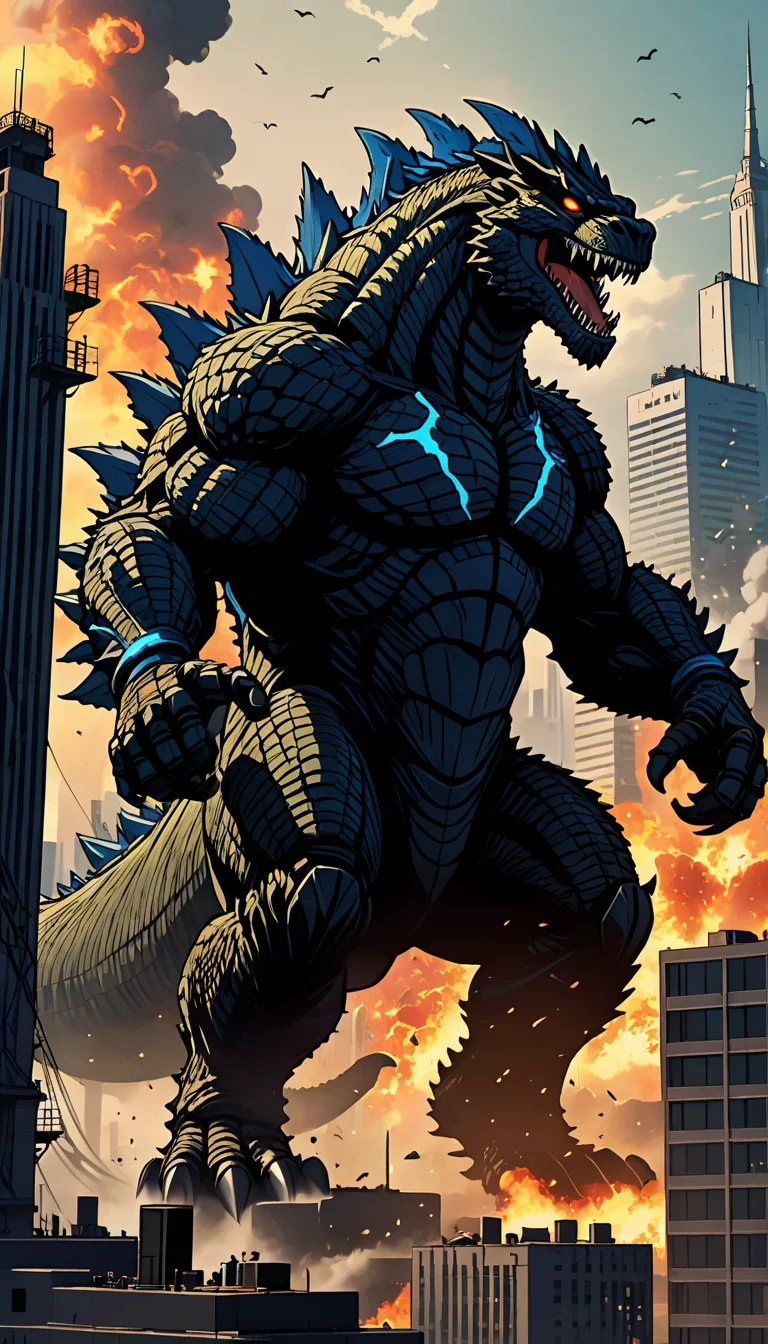 Chat with AI character: one of the 10 Godzillas